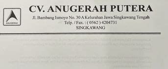 Cv Anugerah Putera Kota Singkawang Mbizmarket Co Id