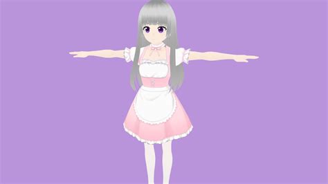 3d Anime Character Girl For Blender 19 Buy Royalty Free 3d Model By