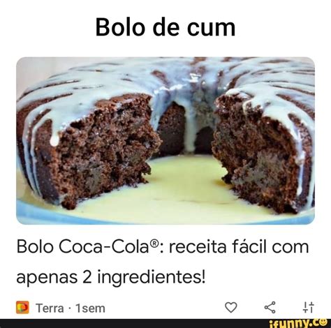 Bolo de cum Bolo Coca Colaº receita fácil apenas 2 ingredientes