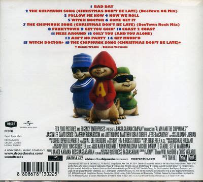 ALVIN AND THE CHIPMUNKS - Original Soundtrack CD *NEW* | #137616878