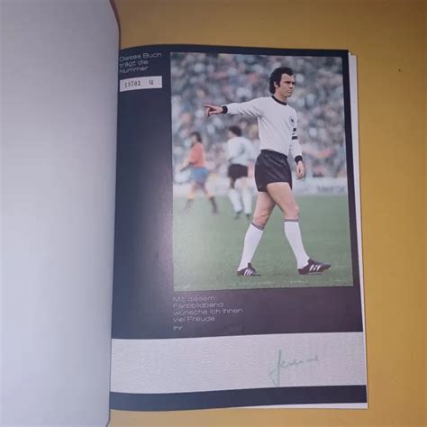 Franz Beckenbauer Original Autogramm Fussball Wm Nummeriert Buch