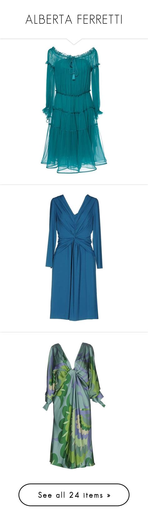 Alberta Ferretti By Lorika Borika On Polyvore Featuring Dresses Blue