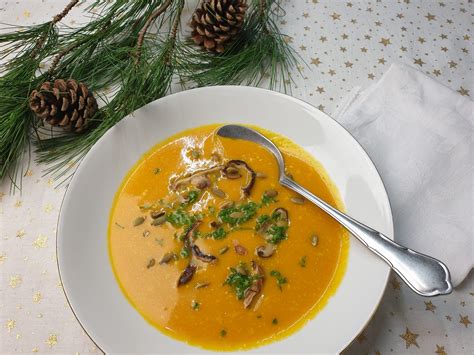 Romige Pompoensoep Met Shiitake Kievitamines