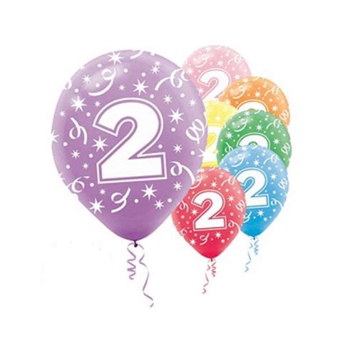 Multicolor 2nd Birthday Party Latex Balloons 12in 15ct Ebay