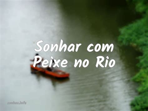 Sonhar Peixe No Rio Sonhos Info