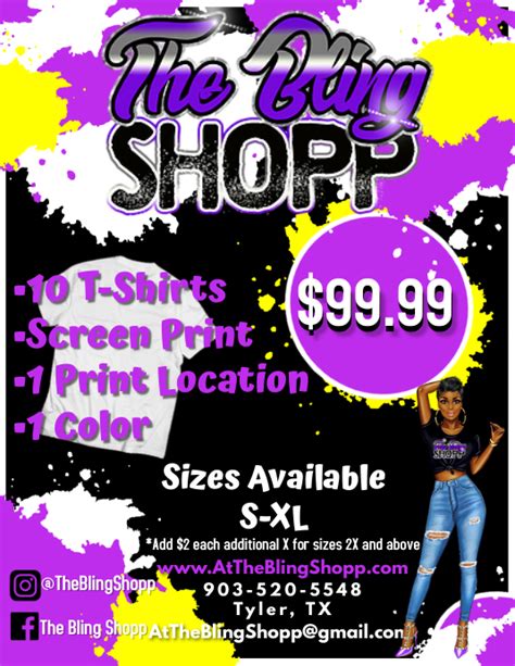 T Shirt Business Flyer Template Postermywall