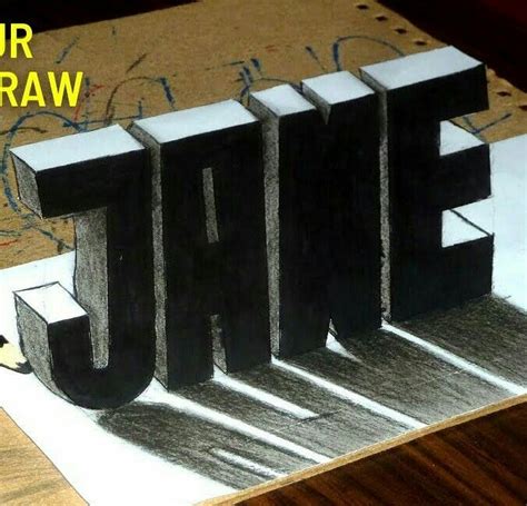 Easy D Art For Beginners Step By Step Drawing Illusion Art D Paper