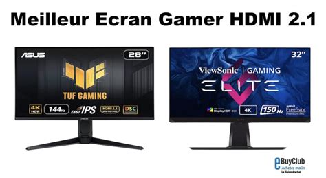 Meilleur Ecran Gamer HDMI 2 1 Comparatif Et Promo