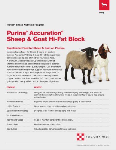 Purina Goat Chow Purina Mills PDF Catalogs Technical