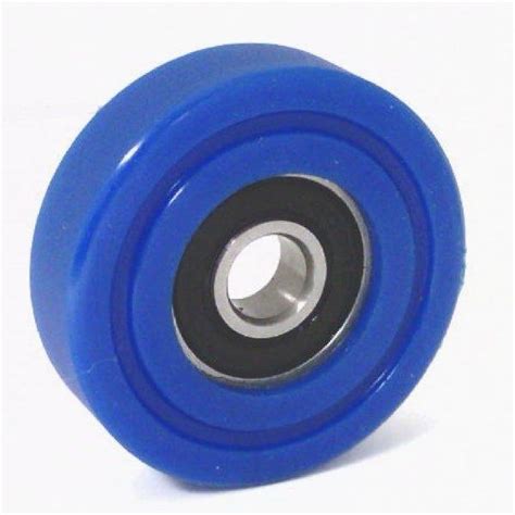 8x35x12mm Polyurethane Rubber Roller Wheel Bearing Sealed Miniature