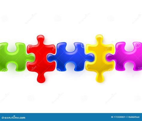 Puzzle Colored Sign Group Art Game Icon Idea Stock Vector