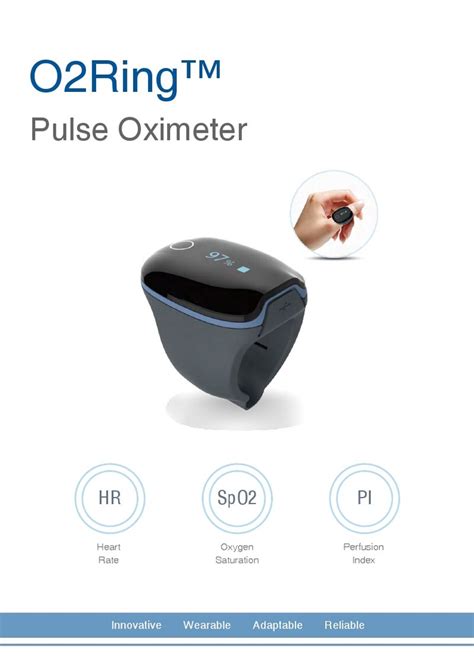 Lepu Creative O2Ring Continuous Ring Oximeter Finger Oxygen Monitor