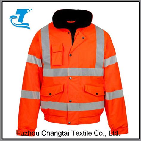 Bsci Factory Waterproof Windbreaker Reflective Safety Jacket Work Wear