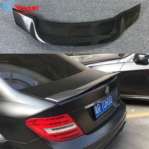 Mercedes W204 Renntech Style Spoiler Carbon Fiber R Style Spoiler For