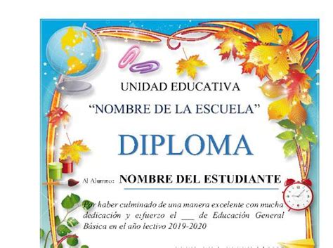 Plantillas De Diplomas Para Editar Ayuda Docente 1b1