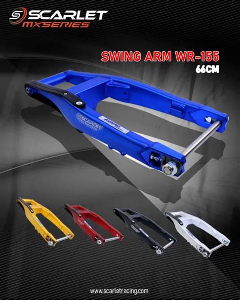 Swing Arm Scarlet Racing Wr Aluminium Cnc Panjang Cm Lazada