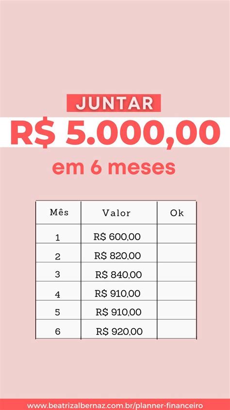 Planilha Para Juntar R Em Meses Consejos De Finanzas Tips