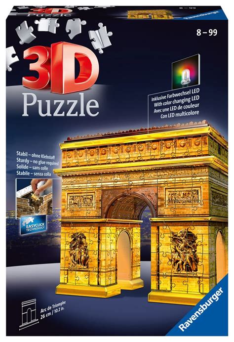 Puzzle D Ravensburger Arc De Triomphe Illumin Pi Ces Puzzle D