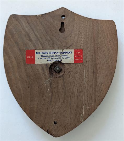 Lot Vintage Military Wood Base Plaque TACTICAL AIR COMMAND