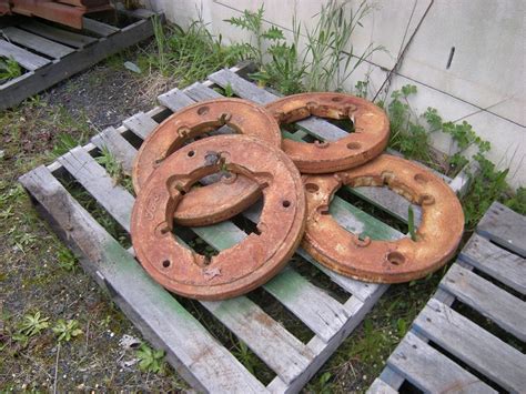 4 X Ford Tractor Rear Wheel Weights Approx 40 Kg Each 164062 26