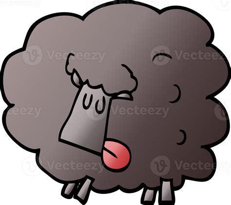 cartoon doodle black sheep 45033010 PNG