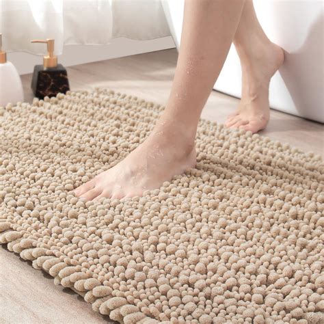 Dexi Bath Mat Bathroom Rug Non Slip Absorbent And Soft Floor Mats