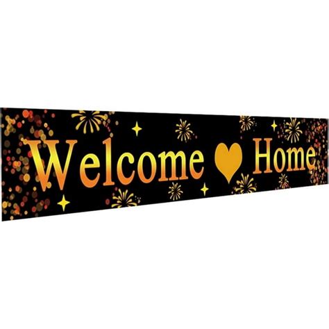 Large Welcome Home Banner for Decorations - Welcome Back Home Sign - Walmart.com