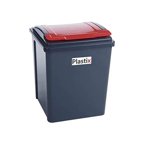 Buy Litre L Plastic Recycle Recycling Bin With Flap Lid Kitchen