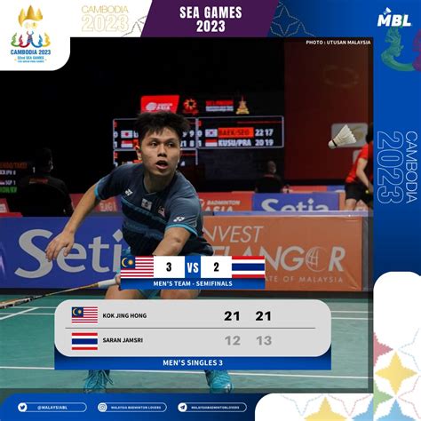 Malaysia Badminton Lovers On Twitter Results SEAGames2023 DAY 3