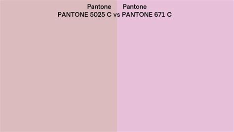 Pantone 5025 C Vs Pantone 671 C Side By Side Comparison