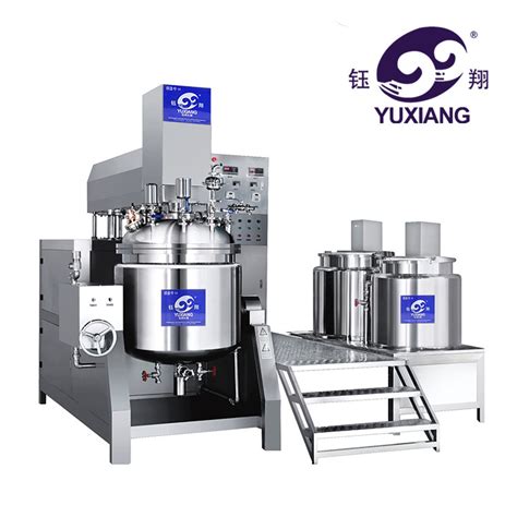 Vacuum Homogenizing Emulsifying Mixer Body Lotion Cream Making Machine