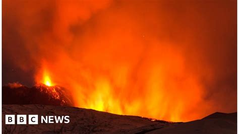 Mount Etna Bbc Crew Caught Up In Volcano Blast Bbc News