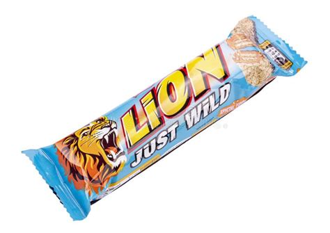 Lion Bar Isolated On White Background Lion Is A Chocolate Bar