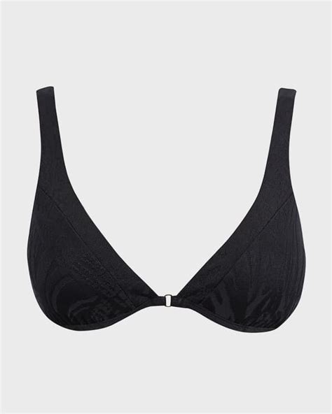 Shoshanna Clean Stripe Triangle Bikini Top Neiman Marcus