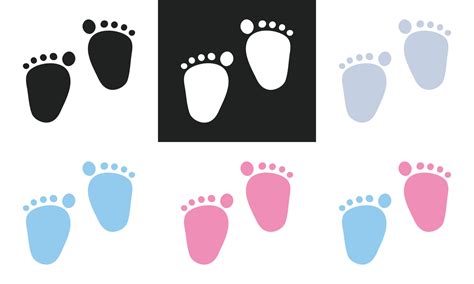 Baby Foot Print Clipart