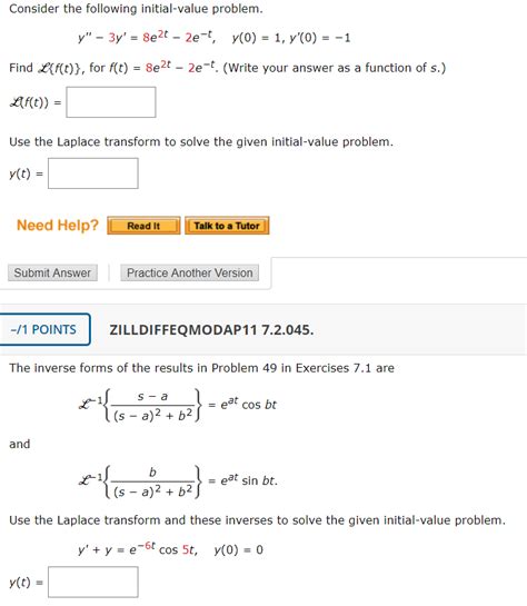 Solved Consider The Following Initial Value Problem Y Chegg