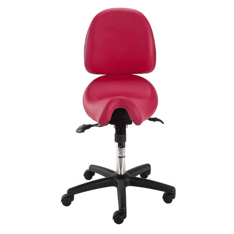 Bambach Cutaway Saddle Stool With Backrest Hague Dental Supplies