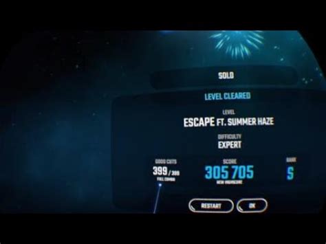 Beat Saber Escape Expert Full Combo YouTube