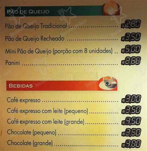 Menu At Casa Do P O De Queijo Pub Bar Rio De Janeiro Largo Do Machado