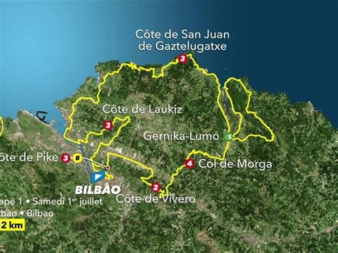 Trasa 1 Etapu Tour De France 2023 Bilbao Kolarstwo Wideo Eurosport