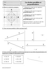 Droites Parall Les Cm Exercice Valuation R Vision Le On Pdf