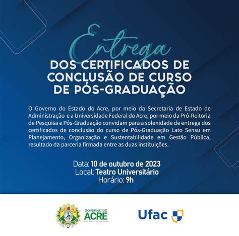 Certificados P S Gradua O Em Gest O P Blica Universidade Federal