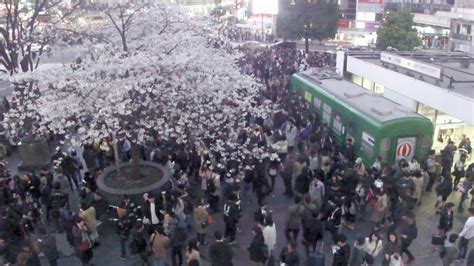 Shibuya Station Hachiko Exit In Tokyo On March 2018 東京 渋谷駅ハチ公口2018年3月