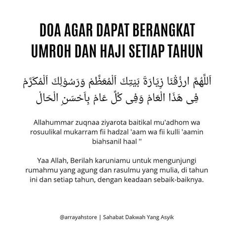 Doa Agar Dapat Berangkat Umroh Dan Haji Setiap Tahun