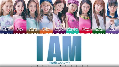 NiziU I AM Lyrics Color Coded Kan Rom Eng YouTube