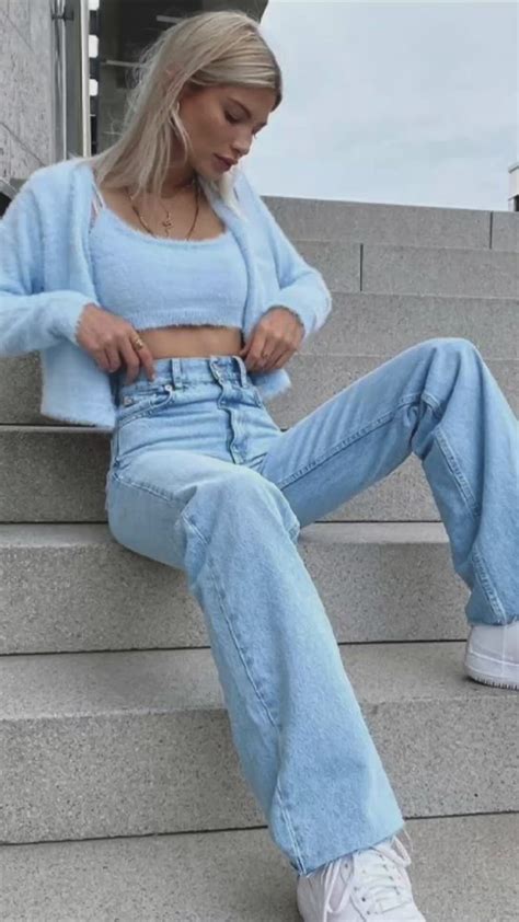 Pale blue aesthetic outfits 🦋 | Casual outfits, Airport outfit, Clothes