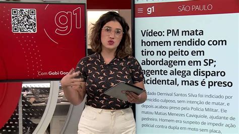 Vídeo G1 em 1 Minuto PM atira em homem rendido em SP e Quem quer ser