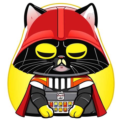 Premium Vector Darth Vader Kid Cat Vector Illustration