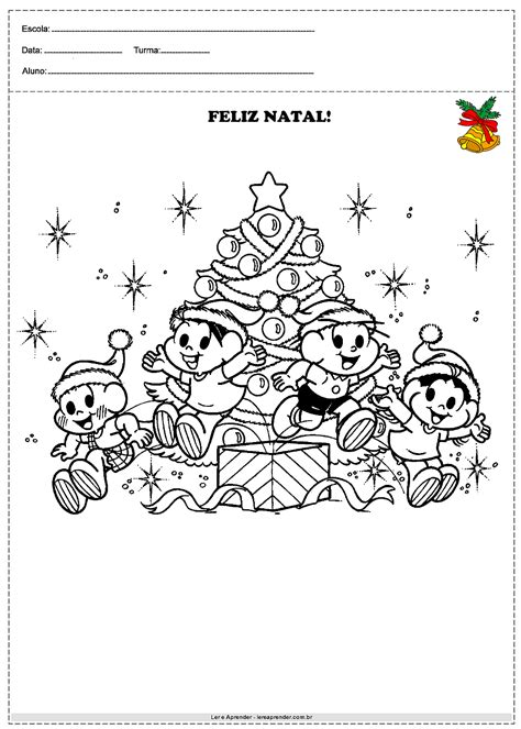 Desenho De Natal Para Colorir Ler E Aprender