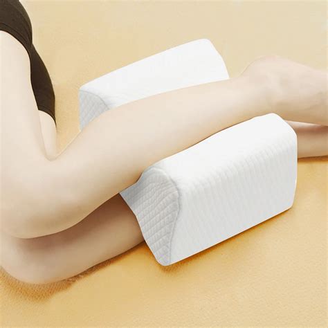 Memory Foam Knee Wedge Pillow For Sleeping Sciatica Back Hip Joint Pain